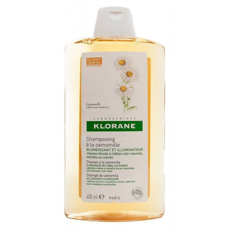 Klorane Champú Reflejos Dorados Camomila 400ml – brillo para cabello rubio