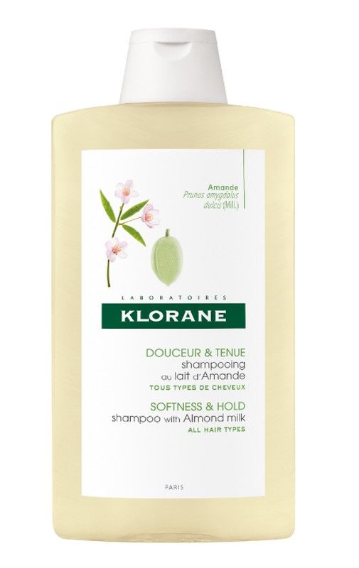 Klorane Champú Voluminador Leche de Almendras 400ml volumen cabello fino