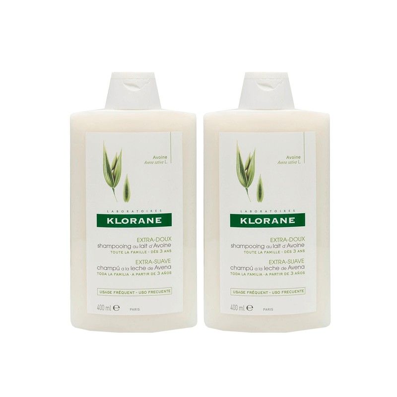 Klorane Champú Avena Extrasuave Duplo 400ml Klorane Champú Avena Extrasuave Duplo 400ml