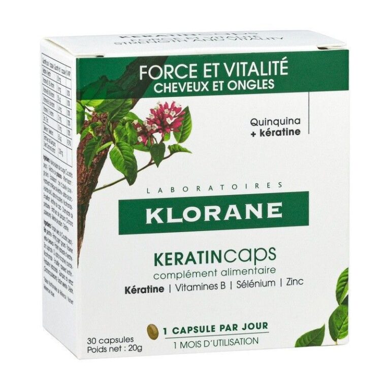 Klorane Keratincaps complemento para cabello y uñas, 30 capsulas