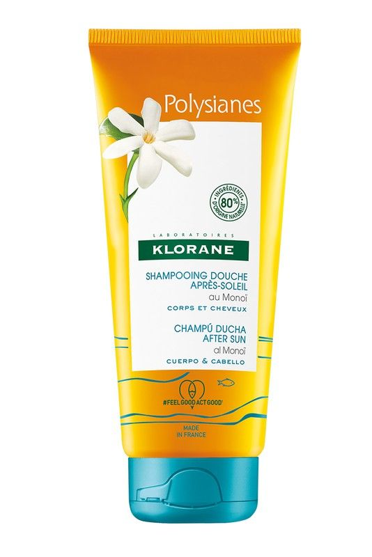 Bote de Klorane Polysianes Champú Ducha After Sun 200ml al Monoï