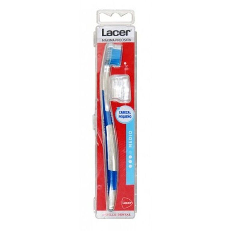 Lacer Cepillo Dental Medio Cabezal Pequeño filamentos 0,008 pulgadas