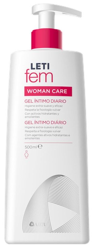 LETIfem Gel Íntimo Diario Femenino 500ml para higiene íntima diaria