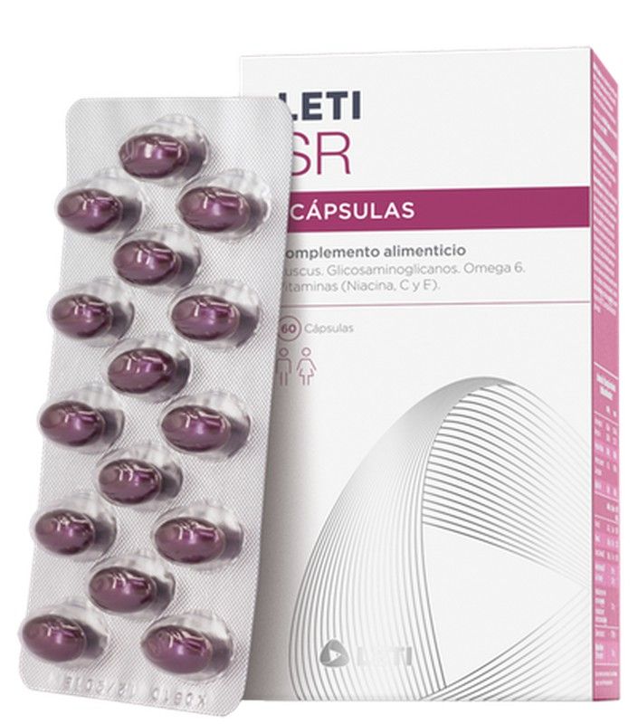 LETISR Cápsulas 60 unidades, complemento alimenticio para piel sensible