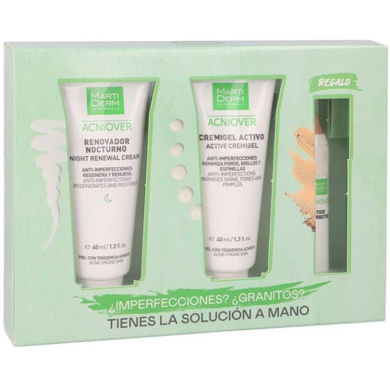 Martiderm Pack Acniover Antiacné rutina 3 pasos piel con imperfecciones
