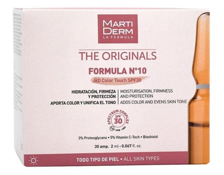 Martiderm Nº10 HD Color Touch 30 Ampollas con SPF30
