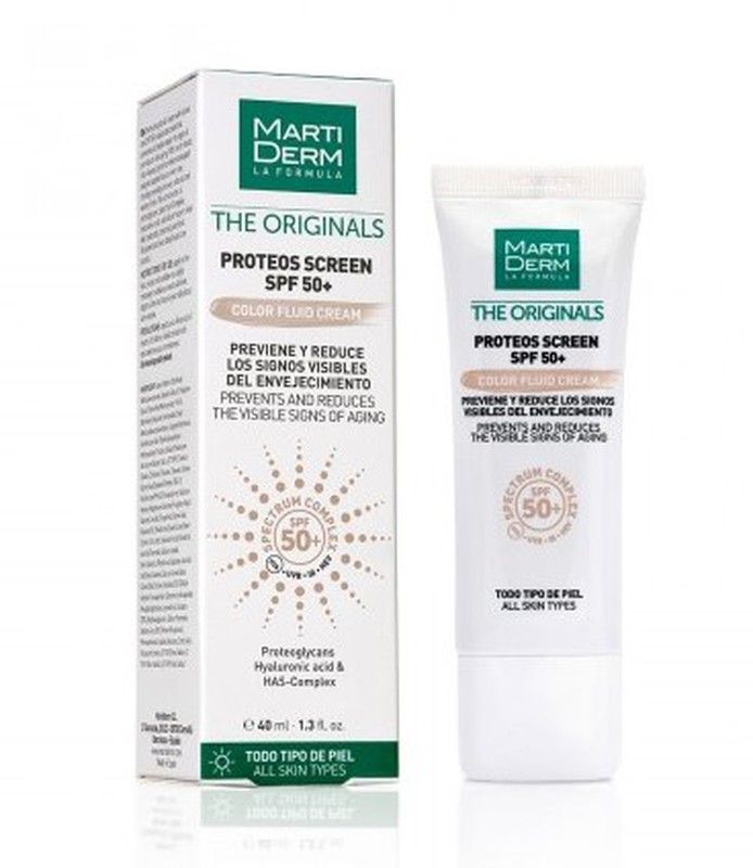 Martiderm Proteos Screen Color Fluid Cream SPF50+ con color