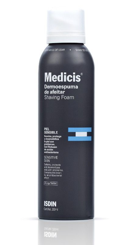 Isdin Medicis Dermoespuma Afeitar 200 ml para piel sensible e irritable