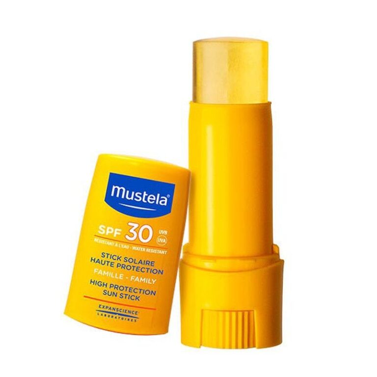 Mustela Stick Solar Invisible SPF30 9ml, stick de protección solar para zonas localizadas