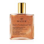Nuxe Huile Prodigieuse Or 100ml, aceite seco con nácares dorados para rostro, cuerpo y cabello