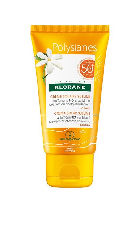 Klorane Polysianes Crema Solar Sublime SPF50 Rostro