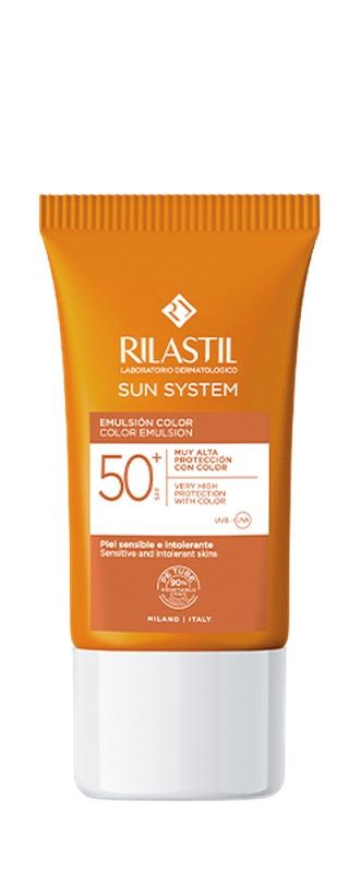 Rilastil Sunlaude Color SPF50 emulsión facial con color para piel sensible