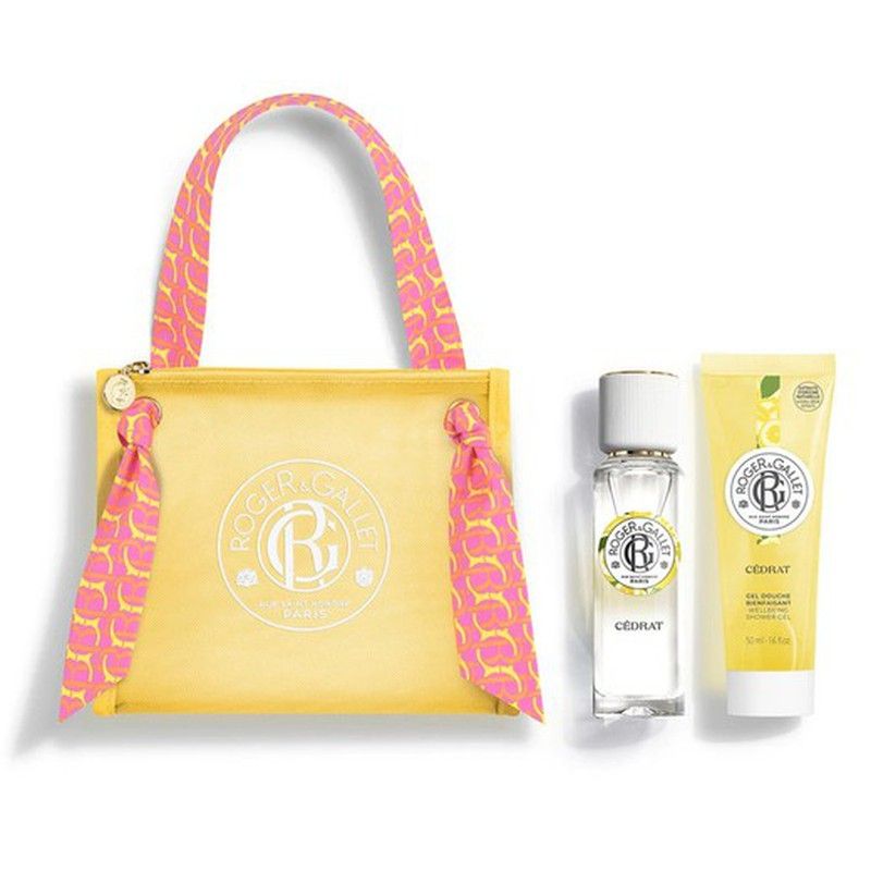 Roger Gallet Neceser Cedrat, agua perfumada 30ml y gel de ducha 50ml