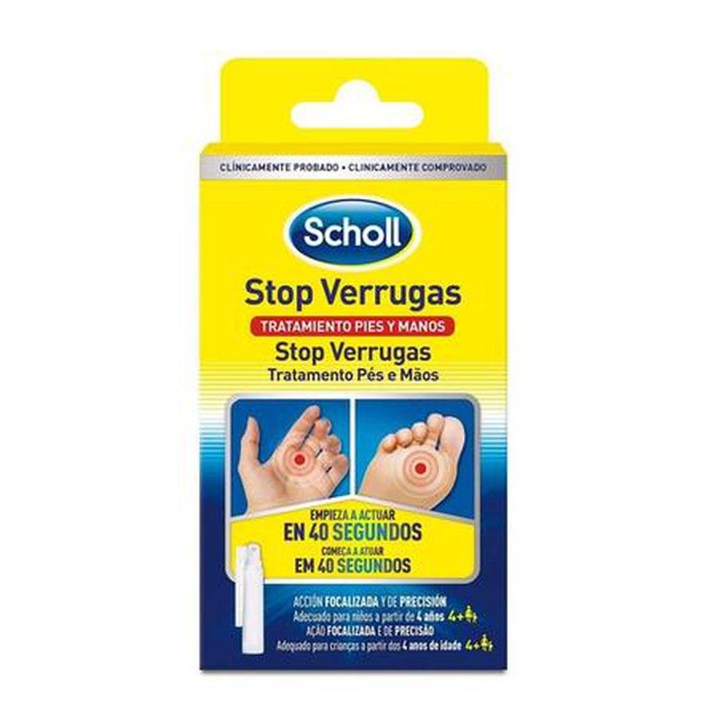 Scholl Stop Verrugas Pies y Manos tratamiento por crioterapia