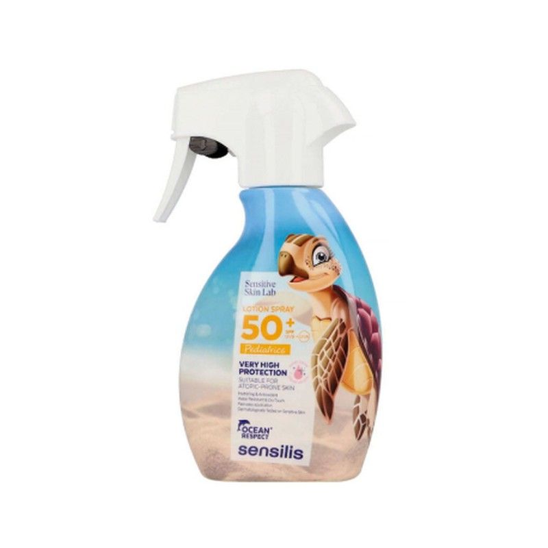 Sensilis Lotion Spray Pediátrica SPF50+, locion solar infantil, 200ml