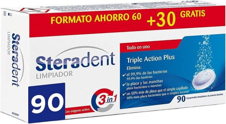 Steradent Triple Acción tabletas limpieza prótesis