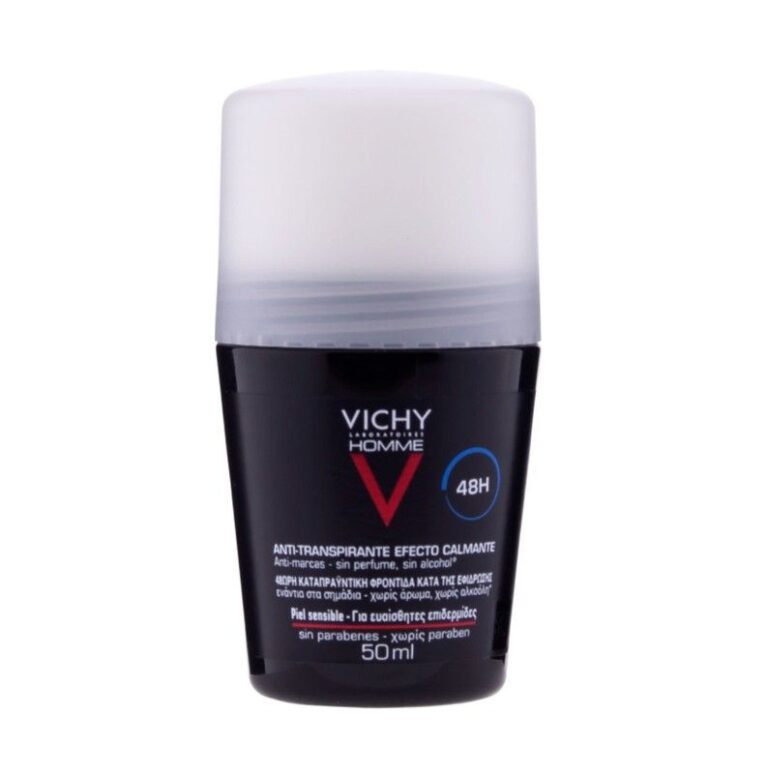 Vichy Homme Desodorante Bola 48h roll-on para pieles sensibles 50ml