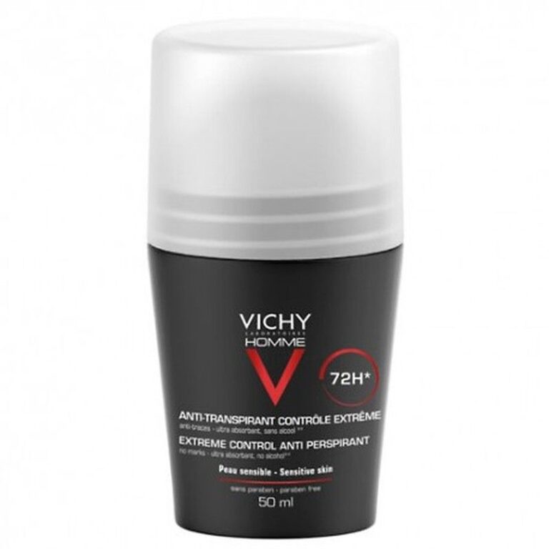 Vichy Homme Desodorante Bola 72h control extremo para pieles sensibles