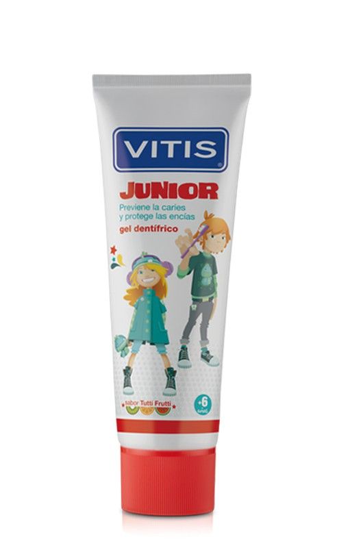 Vitis Junior Gel Dentífrico 75ml para recambio dental