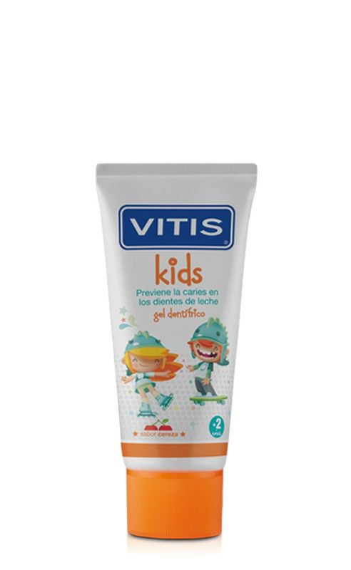 Vitis Kids Gel Dentífrico 50ml sabor cereza para niños