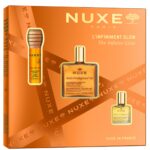 Nuxe Cofre L'Infiniment Glow aceite dorado roll-on y labial de miel