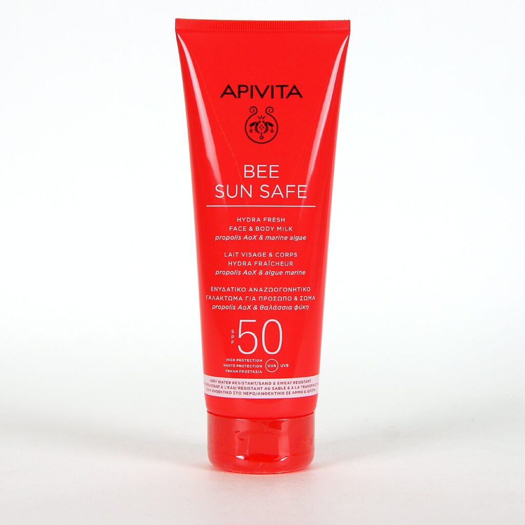 Apivita Bee Sun Safe Hydra Fresh Milk SPF50 200ml leche solar rostro y cuerpo