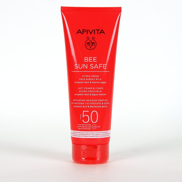 Apivita Bee Sun Safe Hydra Fresh Milk SPF50 200ml leche solar rostro y cuerpo