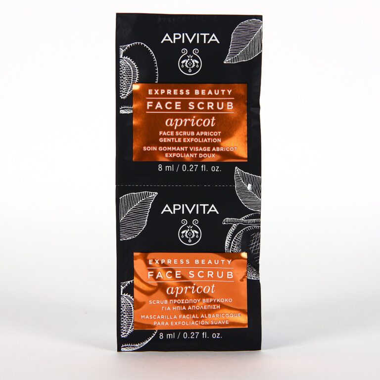 Apivita Face Scrub Apricot 2 x 8ml exfoliante facial suave con albaricoque