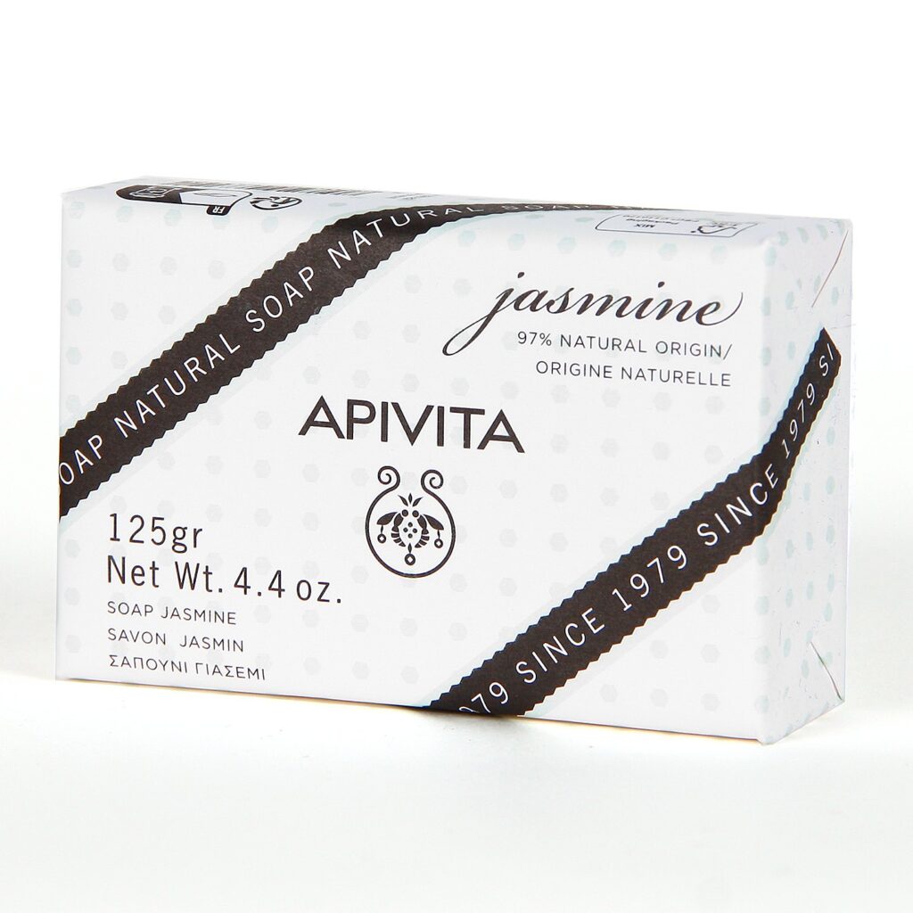 Apivita Jabón Natural con Jazmín 125g jabón vegetal con lavanda