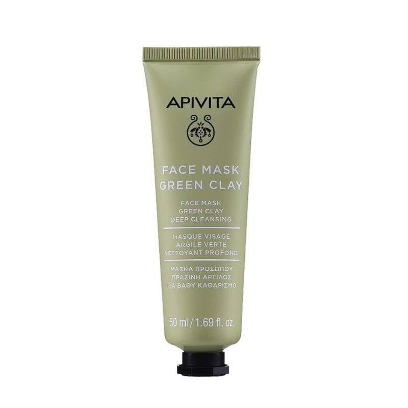 Apivita Mascarilla Arcilla Verde 50ml tarro para pieles grasas