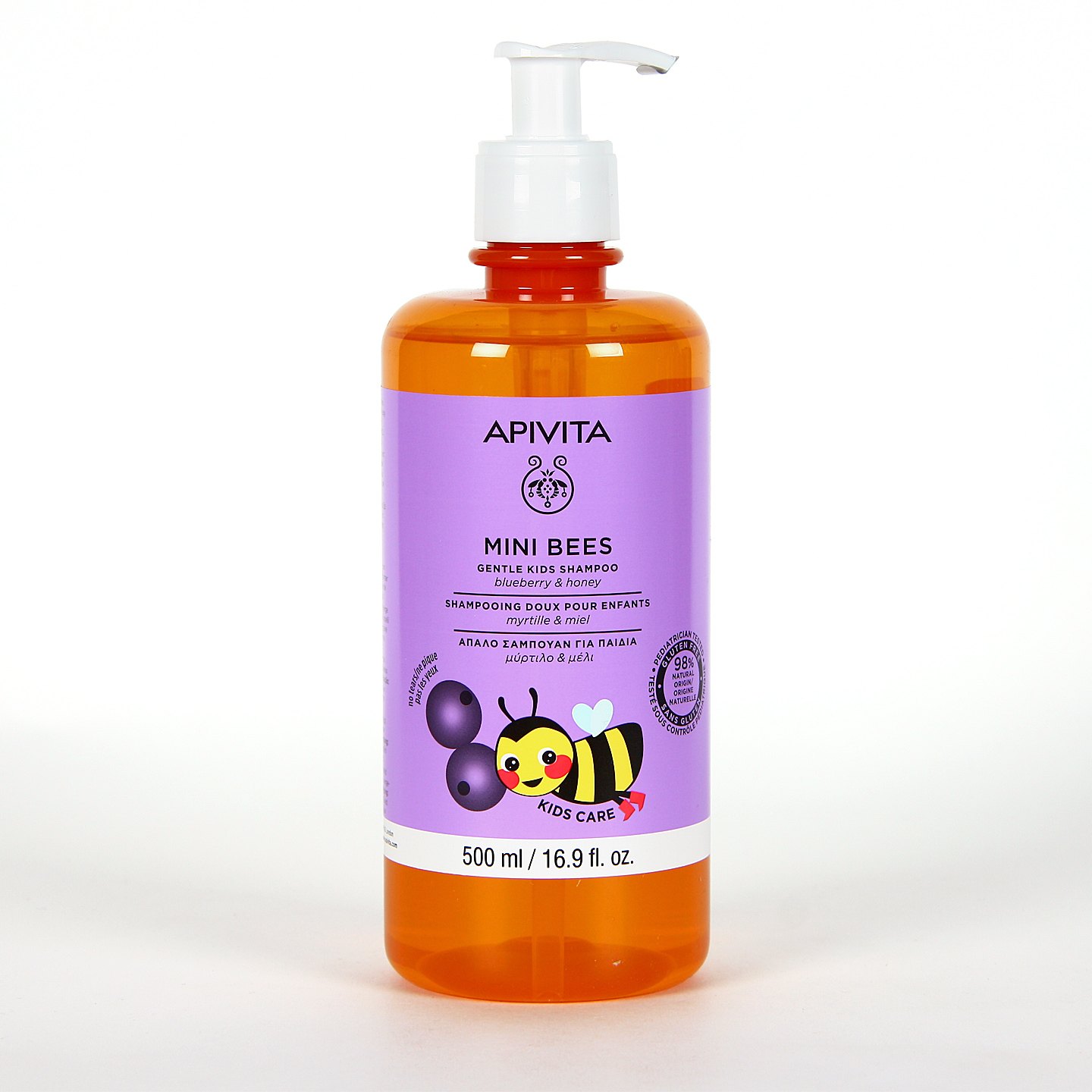 Apivita Mini Bees Champú Niños Miel 500ml gel de baño infantil Apivita Mini Bees Champú Niños Miel 500ml gel de baño infantil