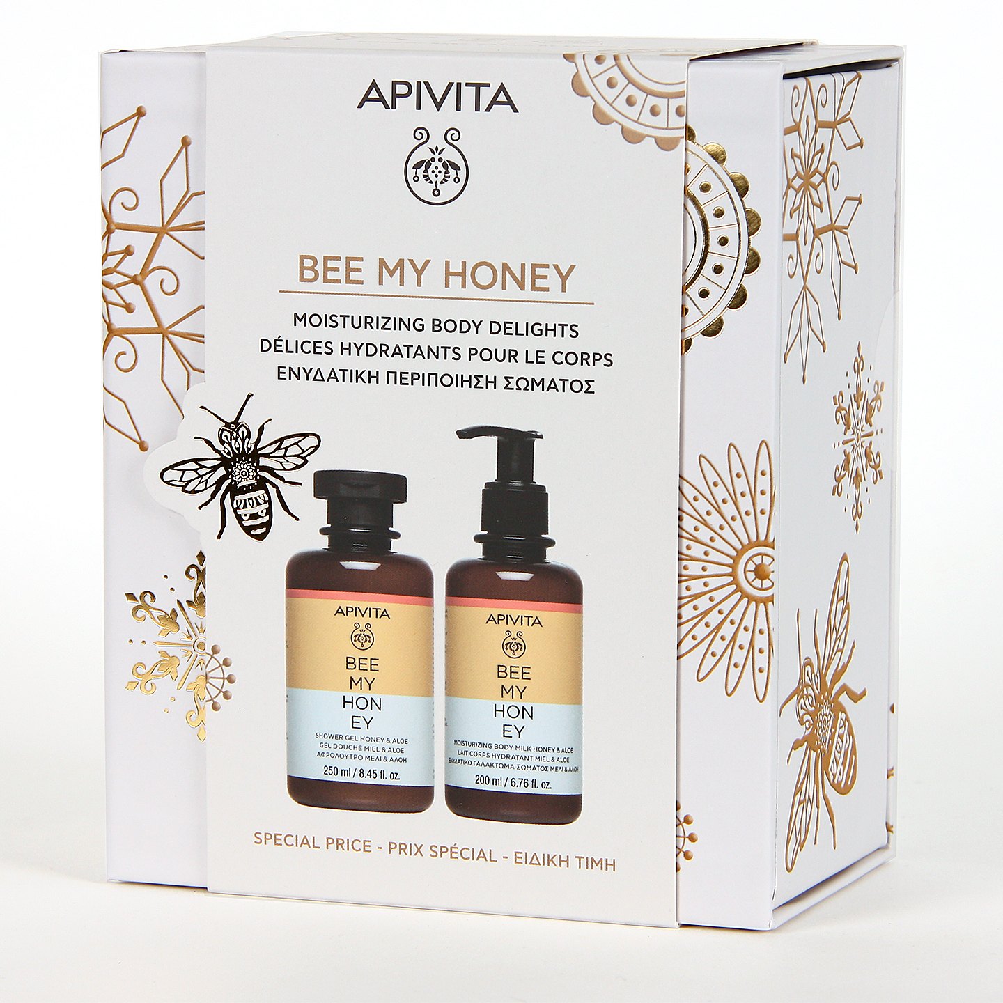 Apivita Pack Bee My Honey gel de baño y leche corporal con miel Apivita Pack Bee My Honey gel de baño y leche corporal con miel