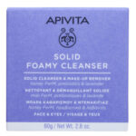 Apivita Solid Foamy Cleanser 80g limpiador sólido con miel fermentada