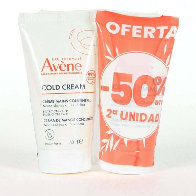 Avène Cold Cream Crema Manos Duplo 2 x 50ml para manos agrietadas