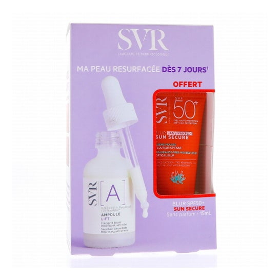 SVR Set Ampoule A Lift Blur sérum retinol y protector solar regalo