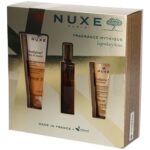 Nuxe Cofre Fragrance Mythique perfume aceite de ducha y leche corporal