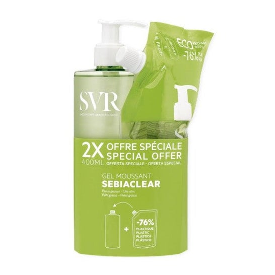 SVR Set Gel Moussant Recarga pack limpiador y recarga eco