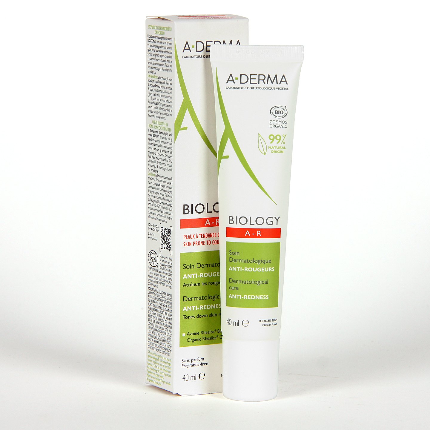 A-Derma Biology AR emulsión antirrojeces 40ml A-Derma Biology AR emulsión antirrojeces 40ml