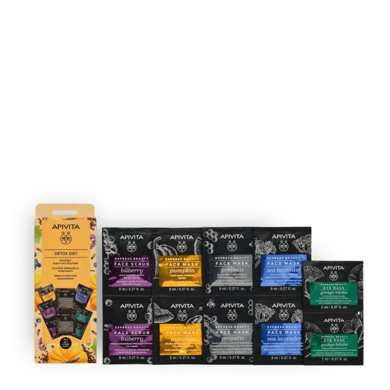 Apivita Express Beauty Detox Diet set de mascarillas faciales monodosis