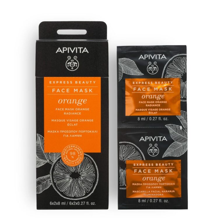 Apivita Express Beauty Face Mask Orange mascarilla iluminadora con naranja