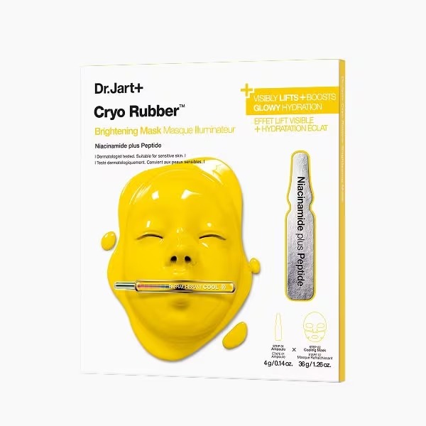 Dr Jart Cryo Rubber Brightening Mask mascarilla hidrogel iluminadora con Niacinamida