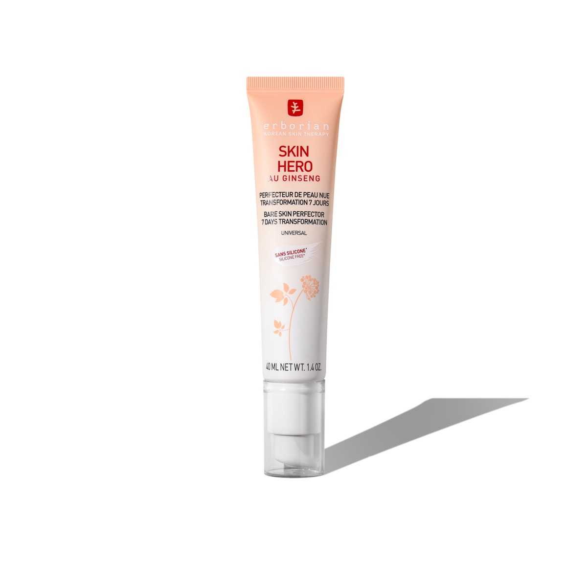 Erborian Skin Hero 40ml perfeccionador de piel sin color con Ginseng Blanco Erborian Skin Hero 40ml perfeccionador de piel sin color con Ginseng Blanco