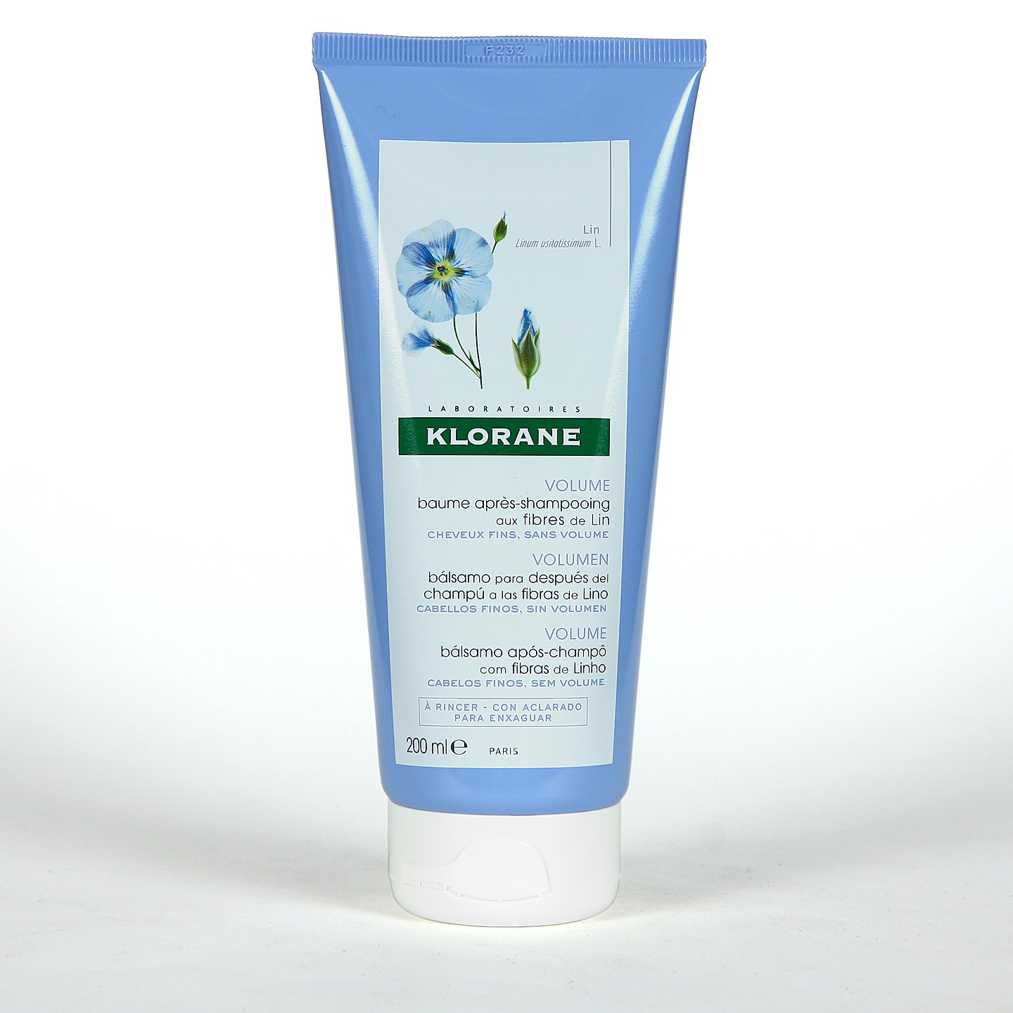 Klorane Bálsamo Fibras de Lino volumen cabello fino 200ml Klorane Bálsamo Fibras de Lino volumen cabello fino 200ml