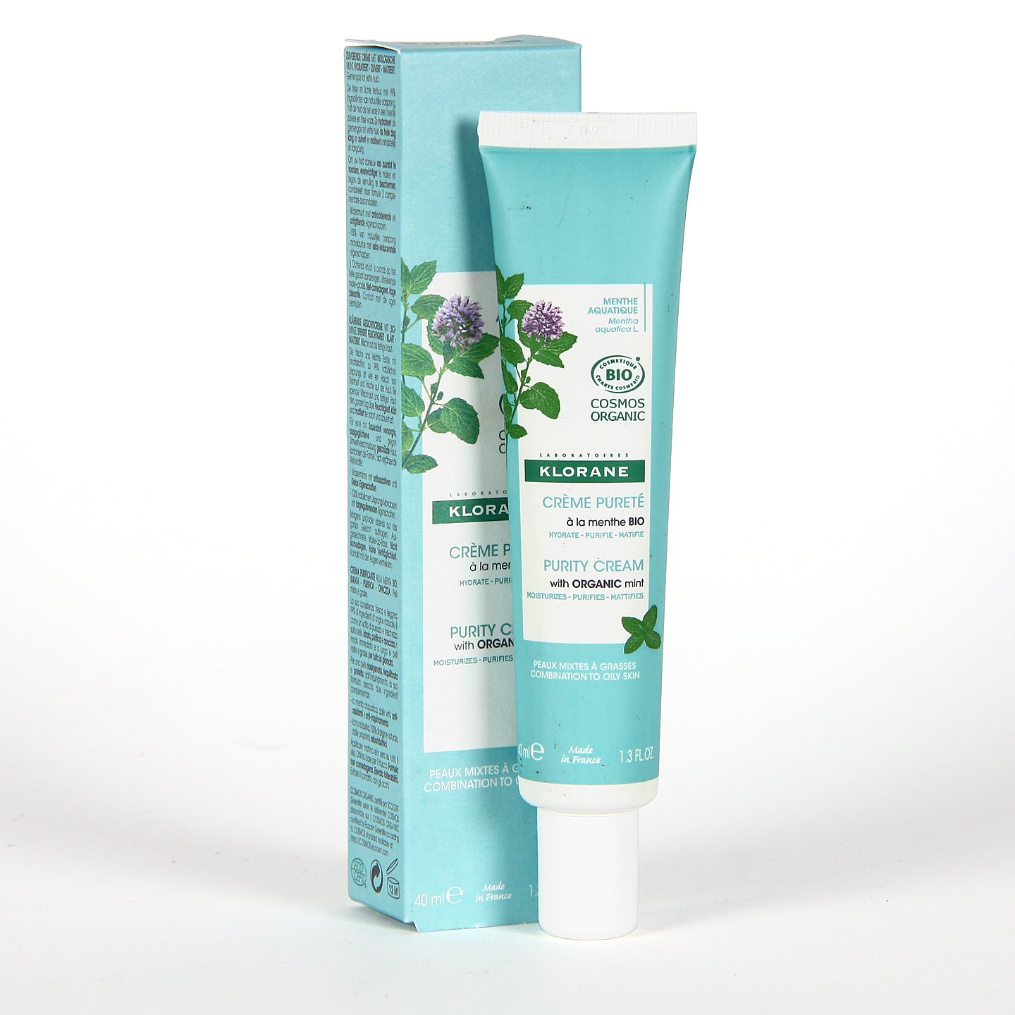 Klorane Crema Purificante Menta piel mixta y grasa 40ml Klorane Crema Purificante Menta piel mixta y grasa 40ml
