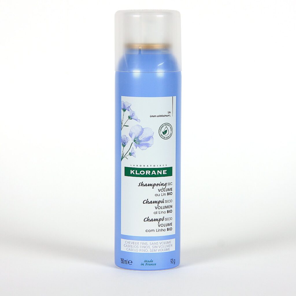 Klorane Champú Seco Lino bio volumen cabello fino