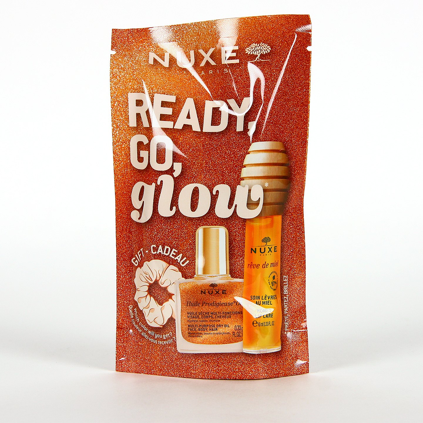 Nuxe Glow On The Go Honey set de regalo aceite seco y labial Nuxe Glow On The Go Honey set de regalo aceite seco y labial