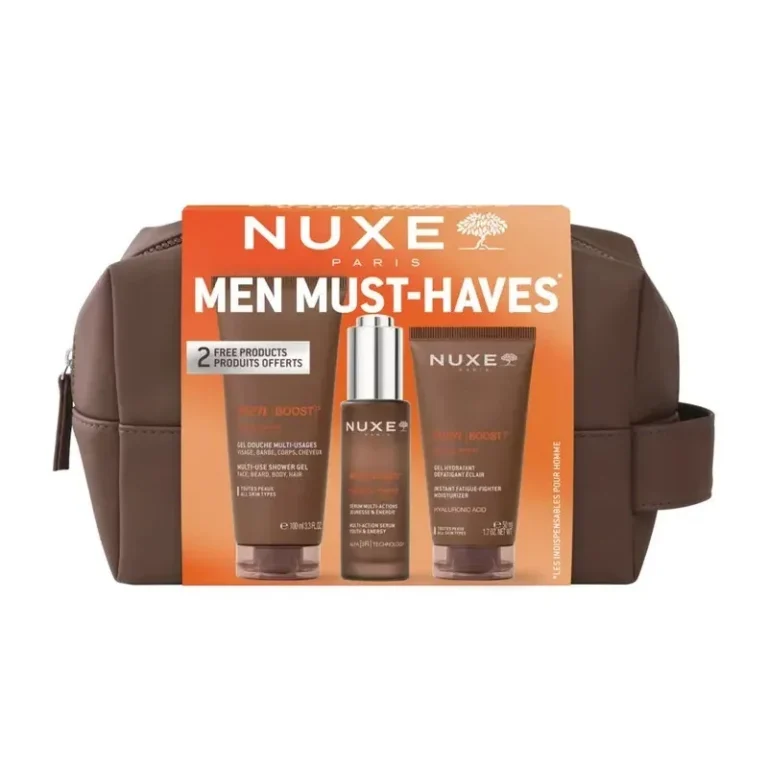 Nuxe Neceser Men Must Haves serum gel hidratante y gel de ducha