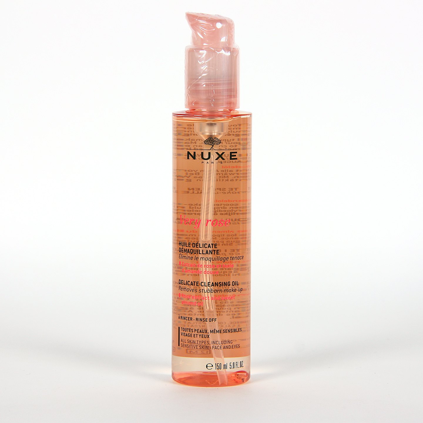 Nuxe Very Rose Aceite Desmaquillante delicado con rosa 150ml Nuxe Very Rose Aceite Desmaquillante delicado con rosa 150ml