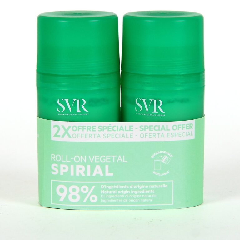 SVR Spirial Roll-on Vegetal Duplo desodorante vegetal pack